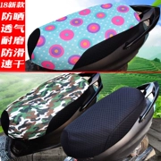 Xe điện scooter cushion cover seat cushion cover xe máy điện phổ ghế bìa mùa hè 3D thoáng khí kem chống nắng lưới thoáng khí