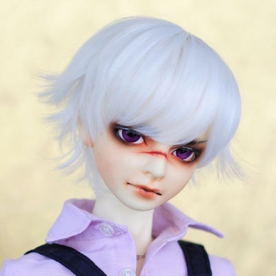 taobao agent [Hua Ling] Uncle 1/3bjd wig Daily boys short hair white anti -ghost ghost silver