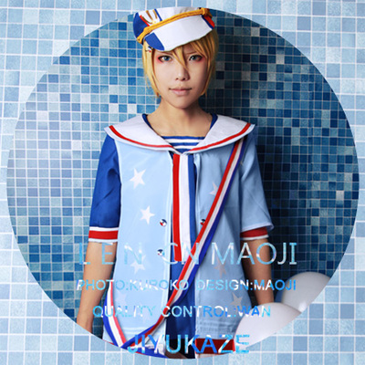 taobao agent [Free Wind] V Home/VOCALOID/LEN/Mirror Yinyin's younger brother cos service navy style [authorized]