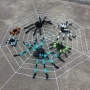 Lin Fang Halloween đạo cụ trang trí lễ hội ma cung cấp vải nhện 1,5 m 3 m mạng nhện đen trắng - Sản phẩm Đảng / Magic / Hiệu suất đồ hoá trang deadpool