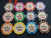 14g Golden Crown Clay Chips được tích hợp trong các tấm sắt Texas Holdem Poker Baccarat Vương miện Mahjong 21 điểm - Các lớp học Mạt chược / Cờ vua / giáo dục