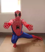 Đi bộ phim hoạt hình búp bê trang phục cosplay đạo cụ phim hoạt hình nhân vật hoạt động hiệu suất búp bê trang phục spiderman