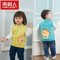 Nam cực quần áo trẻ em bé vest chàng trai và cô gái mùa xuân và mùa thu vest mùa xuân bé vest trong trẻ em cardigan áo len áo gile trẻ em