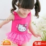 Một lớp đồ bơi trẻ em nữ KT mèo KITTY bé bé váy bé gái áo tắm nhảy váy kỳ nghỉ - Đồ bơi trẻ em thoi trang tre em