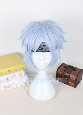 taobao agent ★ Kira Time ★ cosplay wig Naruto blogger biography/March cos wig ice blue model