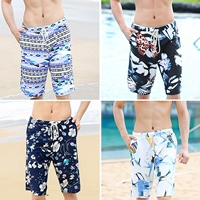 Của nam giới đồ bơi mùa xuân nóng người đàn ông Hàn Quốc của thời trang bãi biển quần xu hướng in ấn đẹp trai với một lót năm điểm có thể được đưa ra 	quần đi biển cây dừa