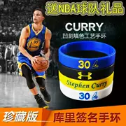 Vòng tay bóng rổ 2018 Warrior All-Star Curry Bộ sưu tập 30 chữ ký đeo tay bóng rổ bằng silicone