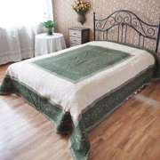 hoa rực rỡ thêu giường bông bao gồm điều hòa không khí trong và ngoài bedspread bông mùa xuân và mùa hè giường màu sắc là sai lầm - Trải giường