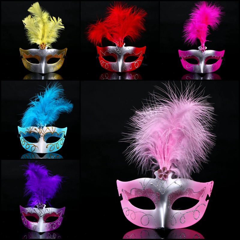 Đảng cung cấp sân khấu biểu diễn đạo cụ mặt nạ Venice đầy màu sắc mặt nạ lông công chúa mặt nạ - Sản phẩm Đảng / Magic / Hiệu suất