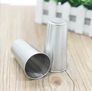 Cốc inox nhỏ viên đạn nhỏ ly rượu vang trắng tách trà nhỏ cầm tay nhỏ giọt chống rơi cầm tay 100 ml