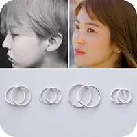 925 серебристые ушные ушные серебряные серебряные серьги Серьги Серьги Серьги Серьги Женский мужчина корейский темперамент Сон Хе Кё То же самое