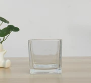 Xi lanh thủy tinh vuông [xi lanh thủy tinh vuông] dụng cụ thực vật thủy canh rõ ràng chai thủy tinh để bàn bình - Vase / Bồn hoa & Kệ