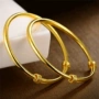 Đồng xu Euro vòng đeo tay bằng vàng trơn mịn vòng cổ điển đẩy vòng đeo tay đầy sao rắn vòng tay dw chính hãng