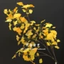 Mô phỏng Ginkgo biloba chi nhánh phòng khách cắm hoa trang trí với lá giả màu vàng lá giả thực tế 绢 vải cưới - Hoa nhân tạo / Cây / Trái cây bình hoa giả trang trí phòng khách