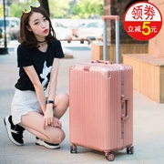 Vali cá tính nữ 20 phiên bản tiếng Hàn của hộp mật khẩu học sinh 24 inch khung nhôm xe đẩy trường hợp phổ biến bánh xe vali hành lý hộp nam