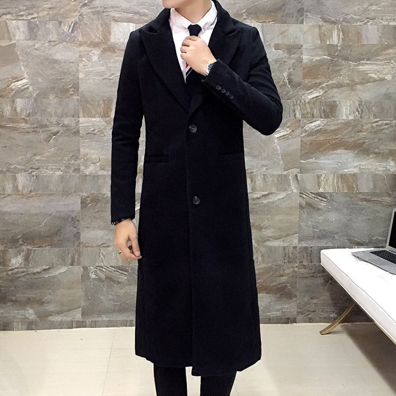 Мужское пальто зимнее длинное