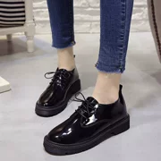 Giày thấp giày duy nhất với sinh viên giày giày giày thường hoang dã đơn giản ban ánh sáng phụ nữ giày màu đen tinh khiết giày làm việc
