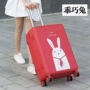 Hành lý nữ xe đẩy vali phiên bản Hàn Quốc của hộp nhỏ mật khẩu sinh viên đại học 24 inch 26 hộp hoạt hình cá tính balo du lịch