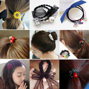 Hàn quốc tóc ngọt ngào phụ kiện tóc nhẫn lady head rope tie tóc ban nhạc holster tóc ban nhạc hoang dã dành cho người lớn tiara tóc dây băng đô nữ