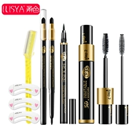 ILISYA Mềm Lông mày Bút chì Bút kẻ mắt Bút Mascara cho người mới bắt đầu Trang điểm mắt Giveaway - Bộ trang điểm son môi hồ ngọc hà