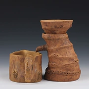 Yixing Zisha nồi đầy đủ thủ công tre bắn trà trà rò rỉ phần lọc bùn điêu khắc trà đồ trang trí vật nuôi cốc công bằng Kung Fu trà bộ