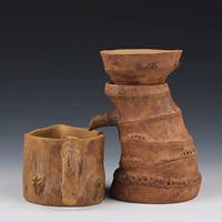 Yixing Zisha nồi đầy đủ thủ công tre bắn trà trà rò rỉ phần lọc bùn điêu khắc trà đồ trang trí vật nuôi cốc công bằng Kung Fu trà bộ bộ ấm trà đất nung giá rẻ