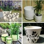 Bình gốm hoa cao cấp có khay đơn giản tròn màu trắng ren hoa phong cách Trung Quốc bình gốm - Vase / Bồn hoa & Kệ chum sành trồng cây