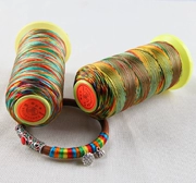 Spatholobus cuộn dây màu dòng DIY dệt vòng tay chất liệu dây kim cương dây đeo vòng tay 7 dòng ngọc bích - Vòng đeo tay Clasp