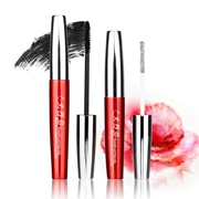 Flamingo hai nhánh không thấm nước uốn cong dày ghép sợi không nở hoa tăng trưởng lỏng tự nhiên mascara dài