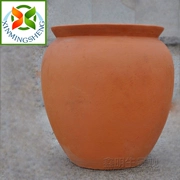 Gốm đất nung đỏ gốm phong cách Trung Quốc gốm thủ công gốm hoa bình hoa mẫu tại chỗ mẫu tùy chỉnh làm mịn bề mặt xi lanh - Vase / Bồn hoa & Kệ