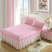 Công chúa váy ren chống trượt bảo vệ giường đơn che phủ giường ngủ chống muỗi đối tác 1.2 1.5 1.8 2m giường - Váy Petti