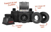DIY lắp ráp phim SLR Lomo retro máy ảnh Konstruktor builder sáng tạo siêu phù hợp với