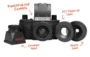 DIY lắp ráp phim SLR Lomo retro máy ảnh Konstruktor builder sáng tạo siêu phù hợp với fujifilm mini 11