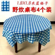 Khăn trải bàn dày 80cm Khăn trải bàn tròn không thấm nước Khăn trải bàn dùng một lần màu trắng dày Bàn nhựa dày khăn trải bàn tròn 4 - Các món ăn dùng một lần