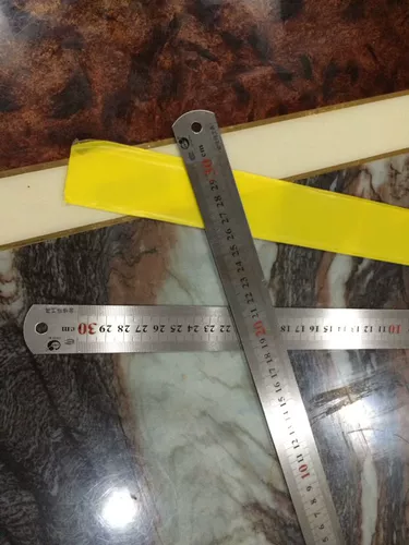 DIY Leather Tool 30 см стальной аппаратный инструмент, стальной линейка, с двумя