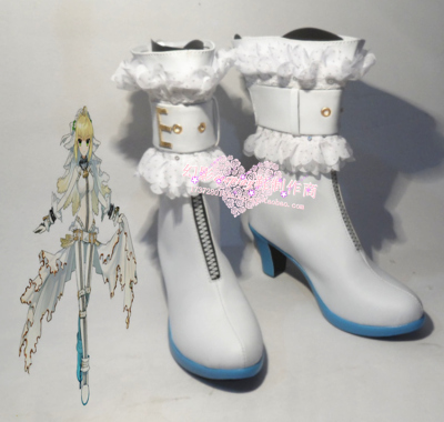 taobao agent 488 Fate/EXTRA CCC Saber Bride Flower Marry Saber Nero Cos Shoes Cosplay Shoes