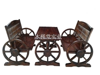 Антикварная двойная коляска из натурального дерева для отдыха, колесо, сделано на заказ