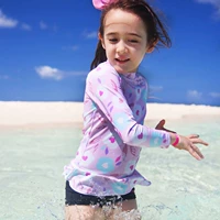 Đồ bơi chống nắng cho trẻ em mới của Hàn Quốc Đồ bơi bé gái tay dài chia tay boxer chống tia cực tím - Bộ đồ bơi của Kid áo tắm bé gái