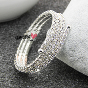 Siêu Đèn Flash Rhinestone Bracelet Armband Đồ Trang Sức Cô Dâu Bracelet Phụ Kiện Vòng Đeo Tay Vũ Hiệu Suất Phụ Kiện Nhà Máy Trực Tiếp