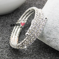 Siêu Đèn Flash Rhinestone Bracelet Armband Đồ Trang Sức Cô Dâu Bracelet Phụ Kiện Vòng Đeo Tay Vũ Hiệu Suất Phụ Kiện Nhà Máy Trực Tiếp vòng tay hermes