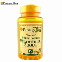 Импортный витамин D3-2000IU*100 Capsule Bone Bone Health Puritananspri Pribula
