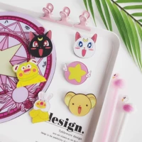 Nhật bản và Hàn Quốc anime cô gái phim hoạt hình trái tim mềm dễ thương trâm ma thuật cô gái Sakura pin acrylic huy hiệu trang trí với nữ huy hiệu cài balo