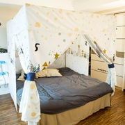 Hộ gia đình 1.2 m giường đơn tường bóng râm rèm 1.5 giường đôi curtain curtain giường ký túc xá giường ngủ lưới 1.8