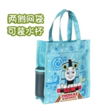 Большая водонепроницаемая мультяшная льняная сумка, вместительная и большая сумка для ланча для школьников, обеденная тарелка, сумка для еды
