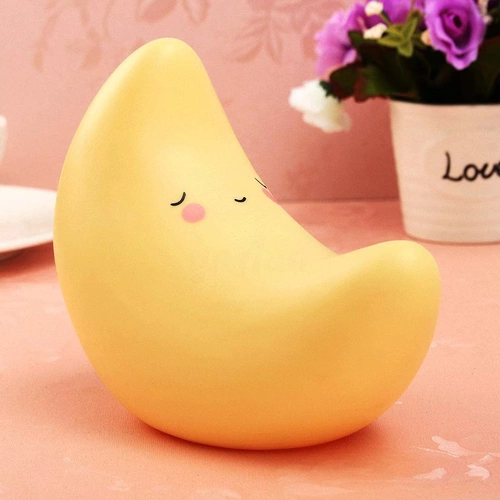 Желтая милая детская кроватка для кровати, ночник, батарея, США