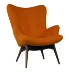 Bắc âu cánh hoa ghế thiết kế vải phòng chờ ghế gỗ rắn đơn giản sofa đơn ngồi có thể ngả pedal đồ nội thất tùy chỉnh
