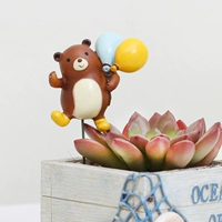 Творческий мультфильм милый животный Xiongbao Meng Object Diy сцена с декоративными украшениями стреляет в реквизит в вставке цветов бонсай