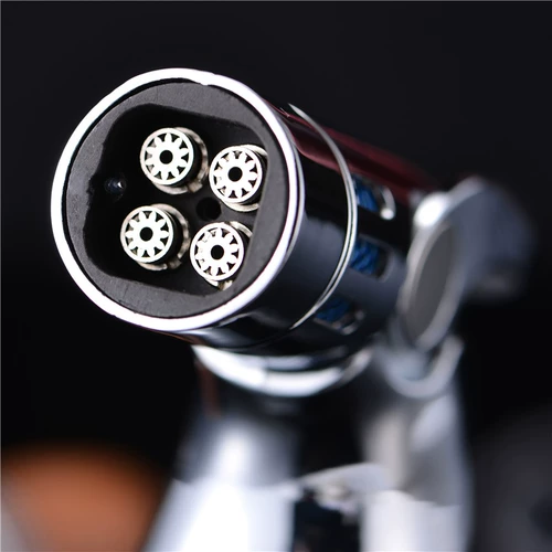 Творческий персонализированный металлический четырех -распылительный огонь с высокой температурой спрей -мошенничество сигар с сигаром точка -моксибибибибибибиблема надувная подарочная коробка для пожарной машины.