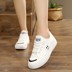 Giày vải nữ Giày trắng mùa xuân 2018 mới Giày hoang dã Hàn Quốc mới giày sneaker nữ Plimsolls