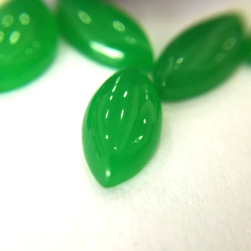 Зеленый драгоценный камень для кольца из нефрита, инкрустация камня, с драгоценным камнем